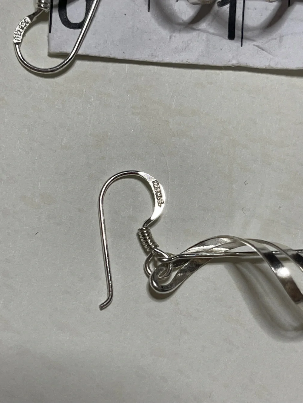 Sundance Silver Spiral Drop Earrings with Black Bead